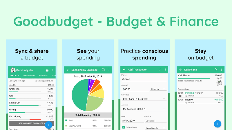 Goodbudget - budget app